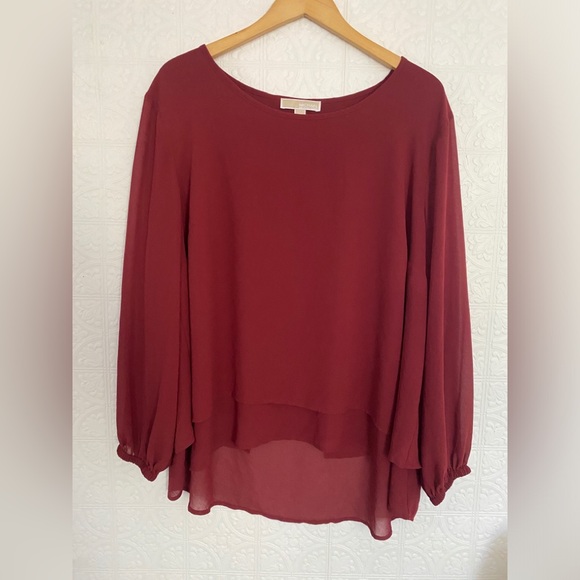 MICHAEL Michael Kors | Layered Pullover Blouse | 3x - Picture 1 of 4